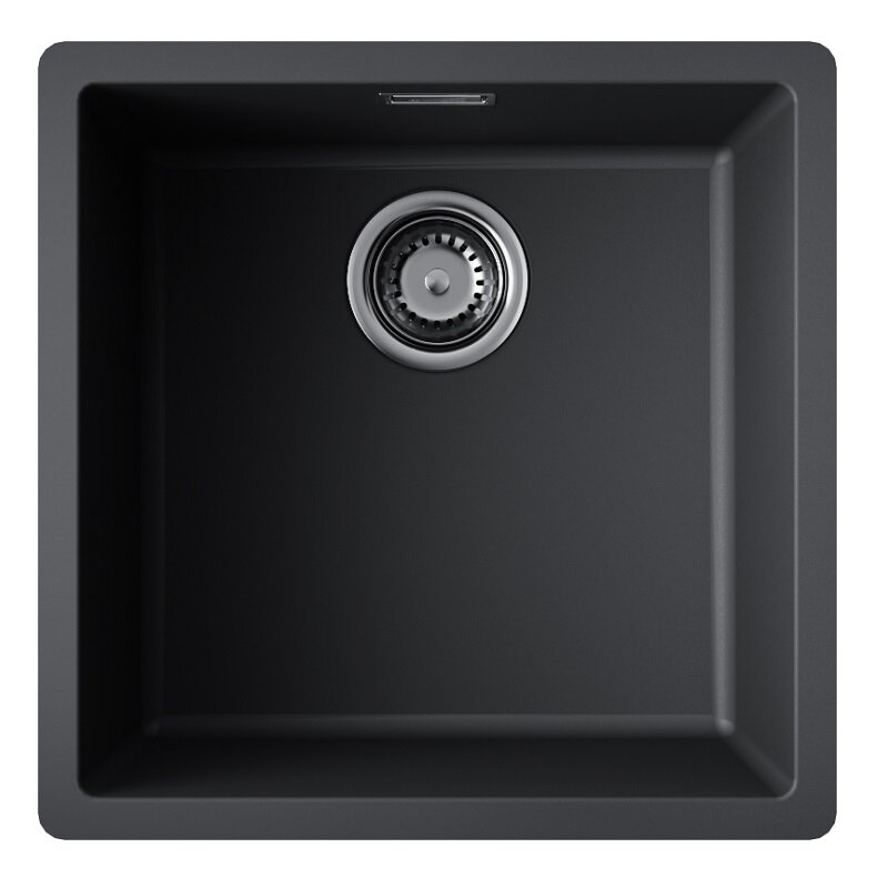 Изображение товара Кухонная мойка Omoikiri Yamakawa 45T Integra квадратная черная из Tetogranit 45 см