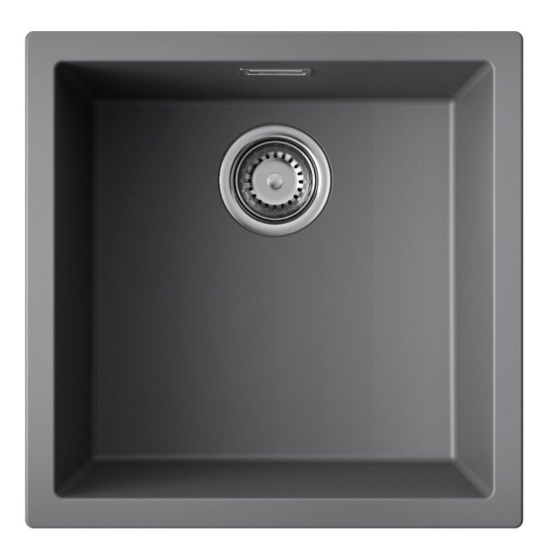 Изображение товара Кухонная мойка Omoikiri Yamakawa 45T-U/I из Tetogranit 45 см цвет платина
