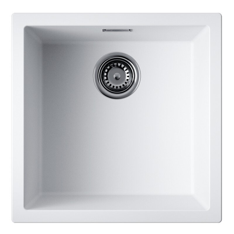 Изображение товара Кухонная мойка Omoikiri Yamakawa 45T-U I 4993310 45 см белая из Tetogranit с измельчителем