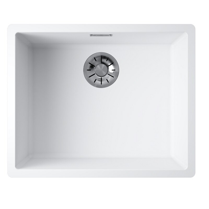Изображение товара Кухонная мойка Omoikiri Yamakawa 55-Integra 53 см белая из Artceramic с монтажем вровень