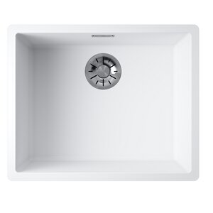 Изображение товара Кухонная мойка Omoikiri Yamakawa 55-Integra 53 см белая из Artceramic с монтажем вровень