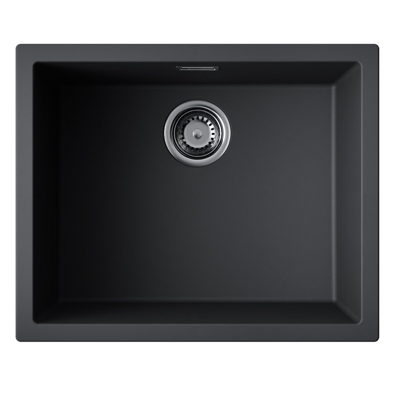 Изображение товара Кухонная мойка Omoikiri Yamakawa 55T-U/I 4993428 черная из Tetogranit металлическая