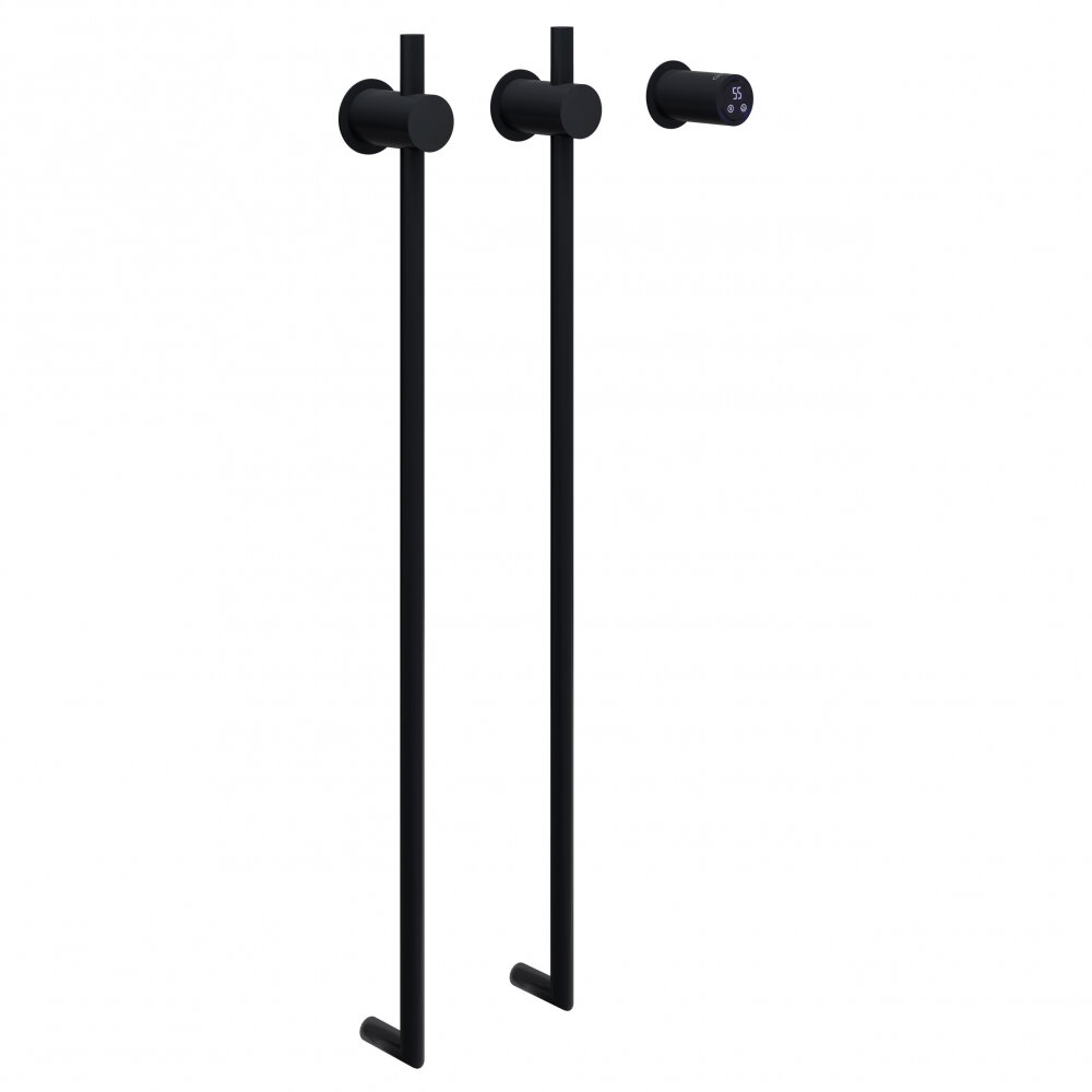 Изображение товара Электрический полотенцесушитель Abber Charme AH4002MB черный матовый 34.5x80 см