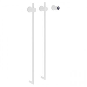 Изображение товара Электрический полотенцесушитель Abber Charme AH4002MW 34.5x80 см нержавеющая сталь белый матовый