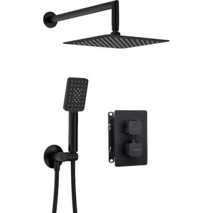 Изображение товара Душевая система Deante Therm BXYZNECT, термостатическая, с BOX, цвет черный матовый