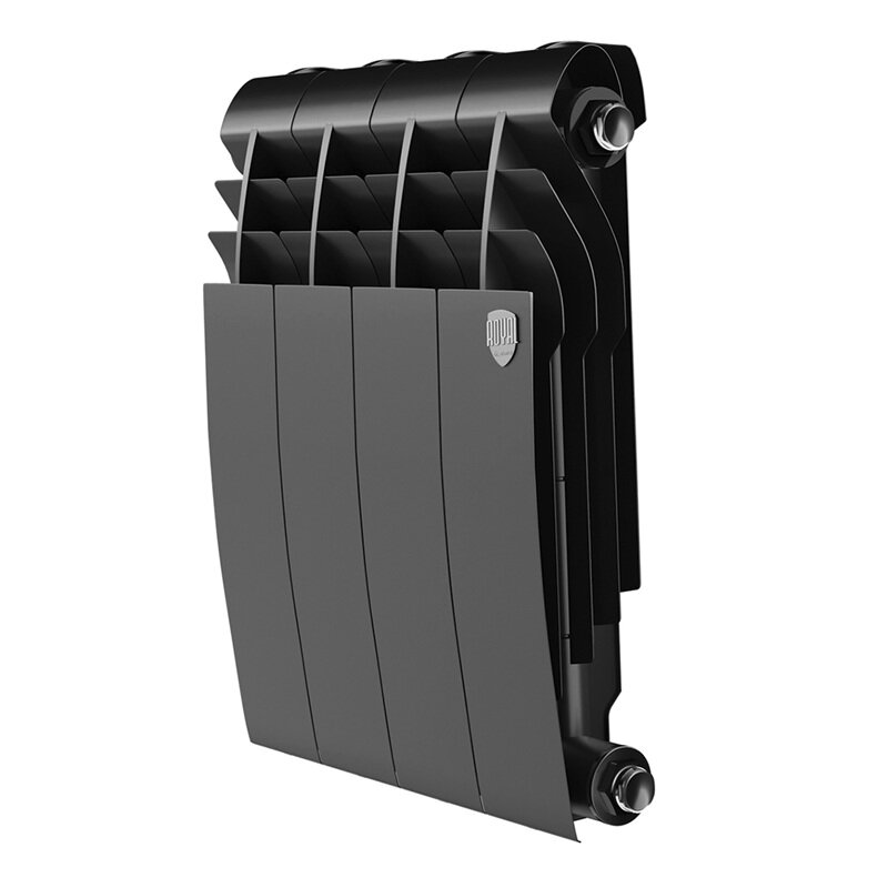 Изображение товара Радиатор биметаллический Royal Thermo Biliner B 350 RTBB335004, 4 секции, боковое подключение, черн