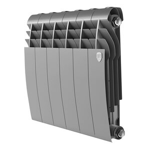 Изображение товара Радиатор биметаллический Royal Thermo Biliner B 350 RTBS335006, 6 секций, боковое подключение, серебристый