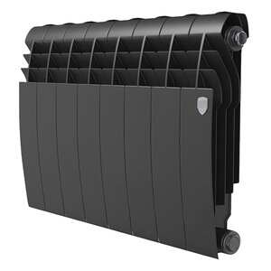 Изображение товара Радиатор биметаллический Royal Thermo Biliner B 350 RTBB335010, 10 секций, боковое подключение, черный