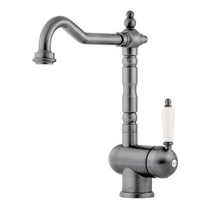 Изображение товара Смеситель для кухни Omoikiri Kyoto 2 Plus 4994352, с подключением к фильтру, цвет античное серебро