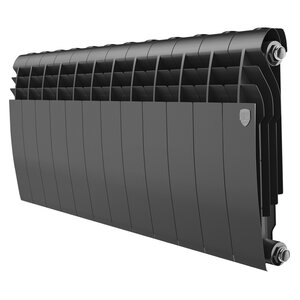 Изображение товара Радиатор биметаллический Royal Thermo Biliner B 350 RTBB335012, 12 секций, боковое подключение, черный