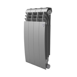 Изображение товара Радиатор биметаллический Royal Thermo Biliner B 500 RTBS350004, 4 секции, боковое подключение, серебристый