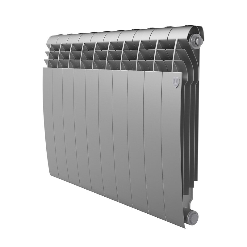 Изображение товара Радиатор биметаллический Royal Thermo Biliner B 500 RTBS350008 8 секций серебристый боковое подключ Изображение товара Радиатор биметаллический Royal Thermo Biliner B 500 RTBS350008 8 секций серебристый боковое подключ