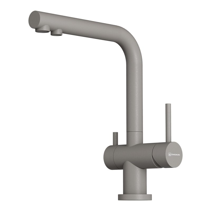 Изображение товара Смеситель для кухни Omoikiri Nagano-P 4974219 с подключением к фильтру серый