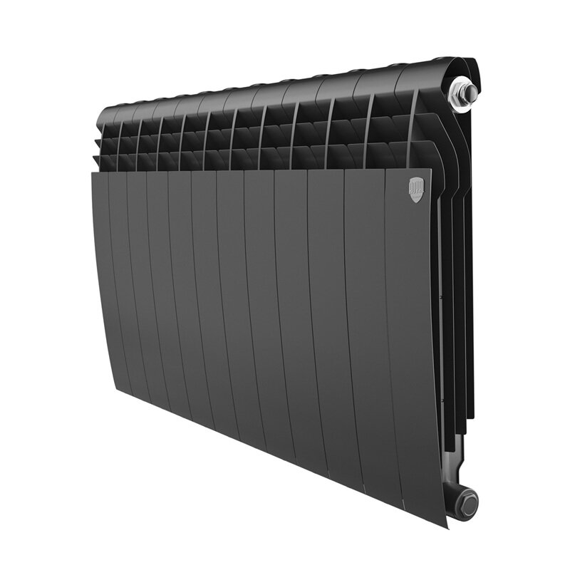 Изображение товара Радиатор биметаллический Royal Thermo Biliner B 500 RTBB350012 12 секций черный боковое подключение