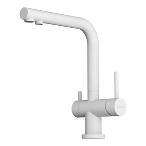 Изображение товара Смеситель для кухни Omoikiri Nagano-P 4974054, с подключением к фильтру, цвет белый