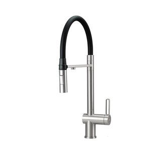 Изображение товара Смеситель для кухонной мойки Deante Magnetic BRM_F75M, с подключением к фильтру, брашированная сталь