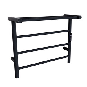 Изображение товара Полотенцесушитель электрический Abber Standard AH4614MB, ширина 60 см, высота 50 см, диммер справа, с полкой, черный матовый