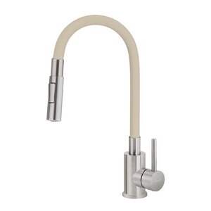 Изображение товара Смеситель для кухонной мойки Deante Luno BOC_5740, бежевый/брашированная сталь