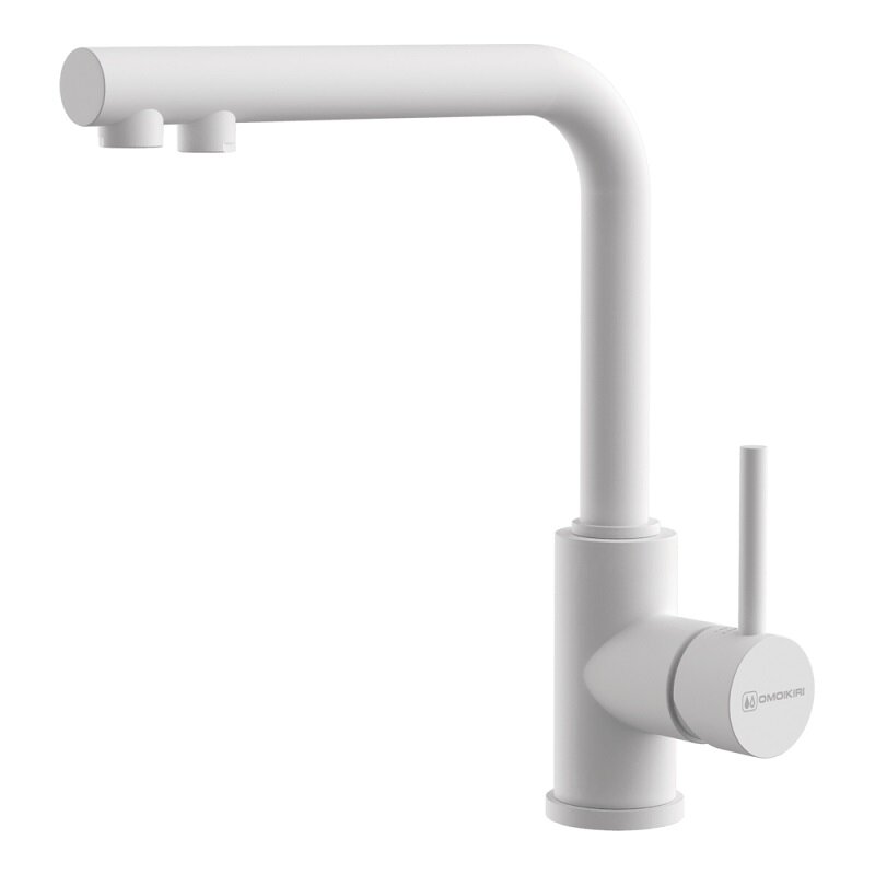 Изображение товара Смеситель для кухни Omoikiri Nakagawa 2 Plus 4994418 с подключением к фильтру ваниль