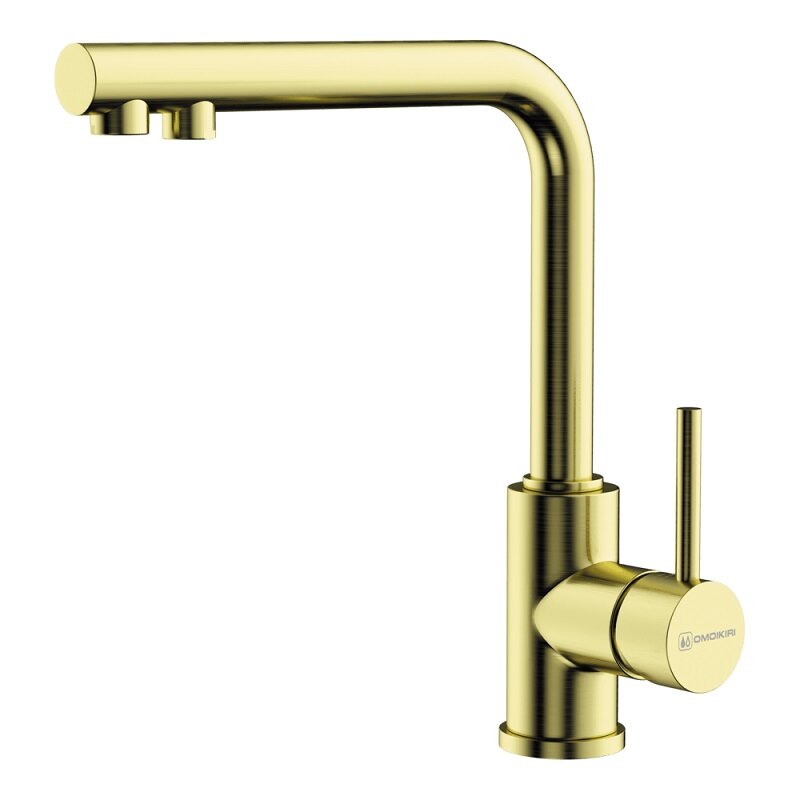Изображение товара Смеситель для кухни Omoikiri Nakagawa 2 Plus с фильтром цвет золотой