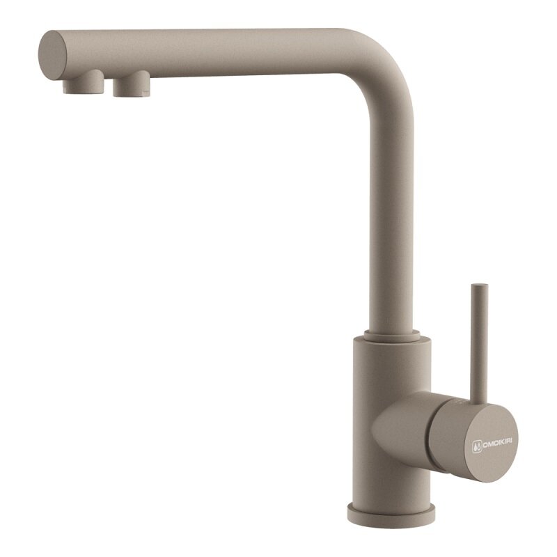 Изображение товара Смеситель Omoikiri Nakagawa 2 Plus 4994419 с подключением к фильтру, бежевый
