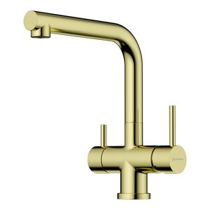 Изображение товара Смеситель Omoikiri Takamatsu 4994477 с подключением к фильтру светлое золото