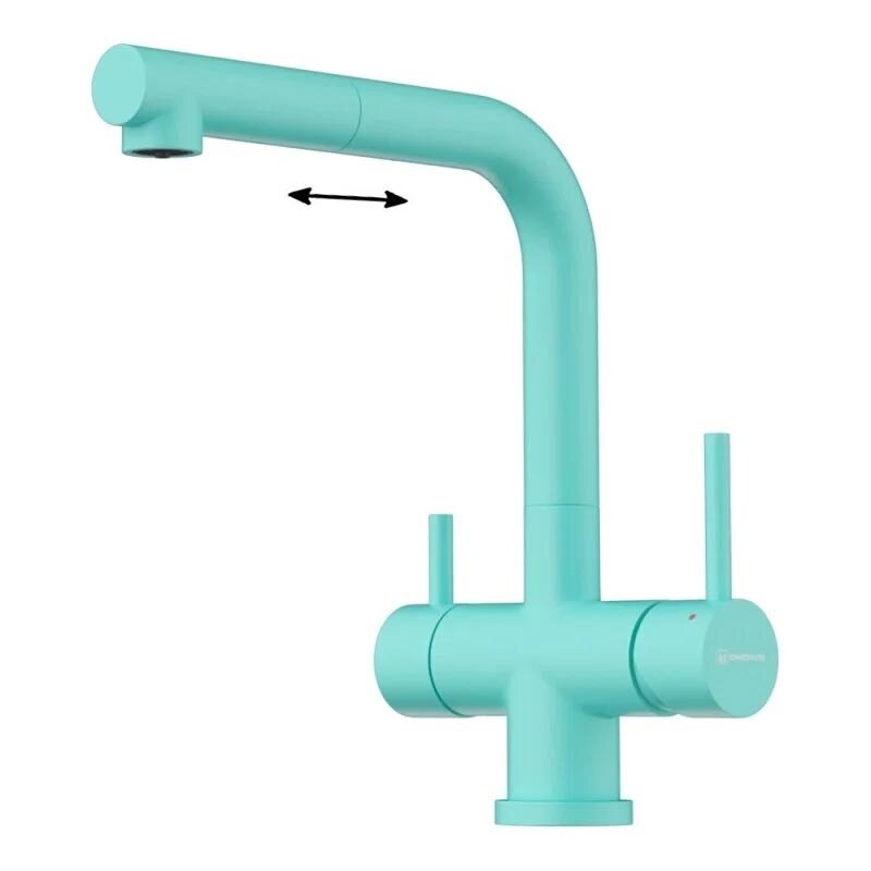 Изображение товара Смеситель Omoikiri Takamatsu-S 4994492 с подключением к фильтру голубой