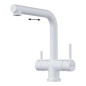 Изображение товара Смеситель Omoikiri Takamatsu-S 4994357, с подключением к фильтру, цвет белый