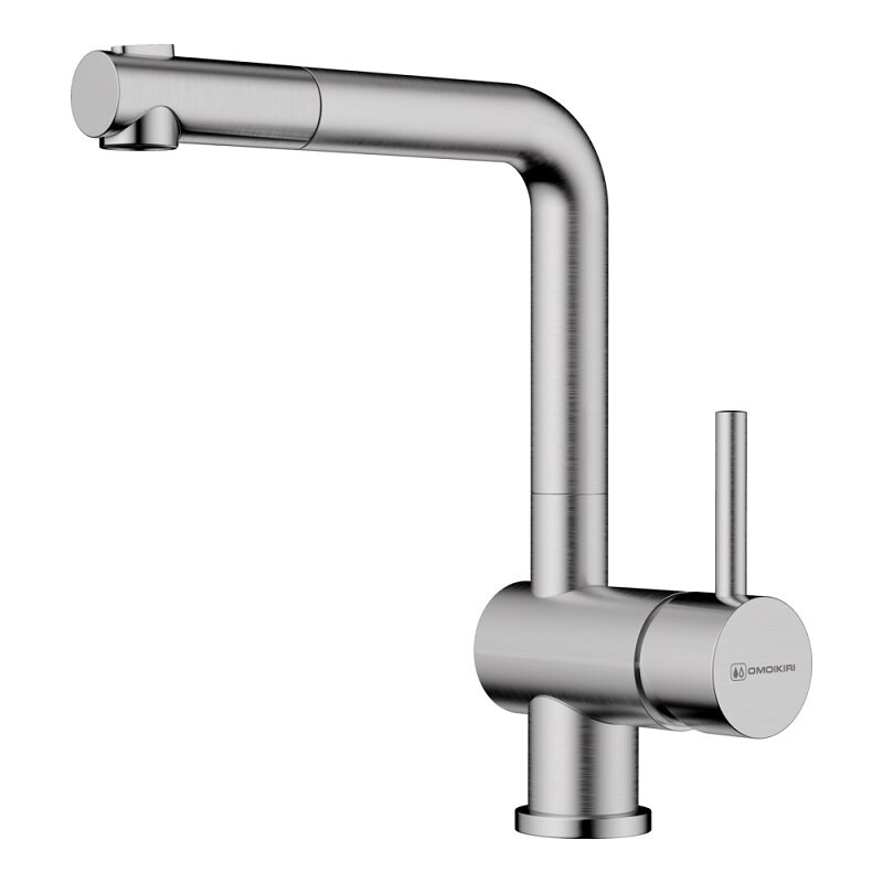 Изображение товара Кухонный смеситель Omoikiri Tanigawa-SB из латуни с поворотным изливом