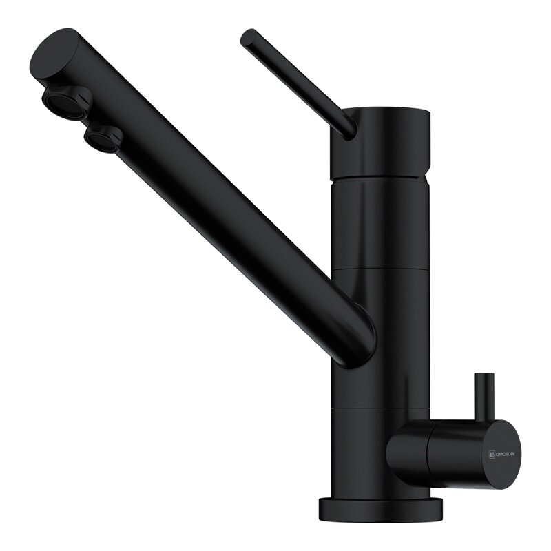 Изображение товара Смеситель для кухни Omoikiri Tonami 4994360 с подключением к фильтру черный