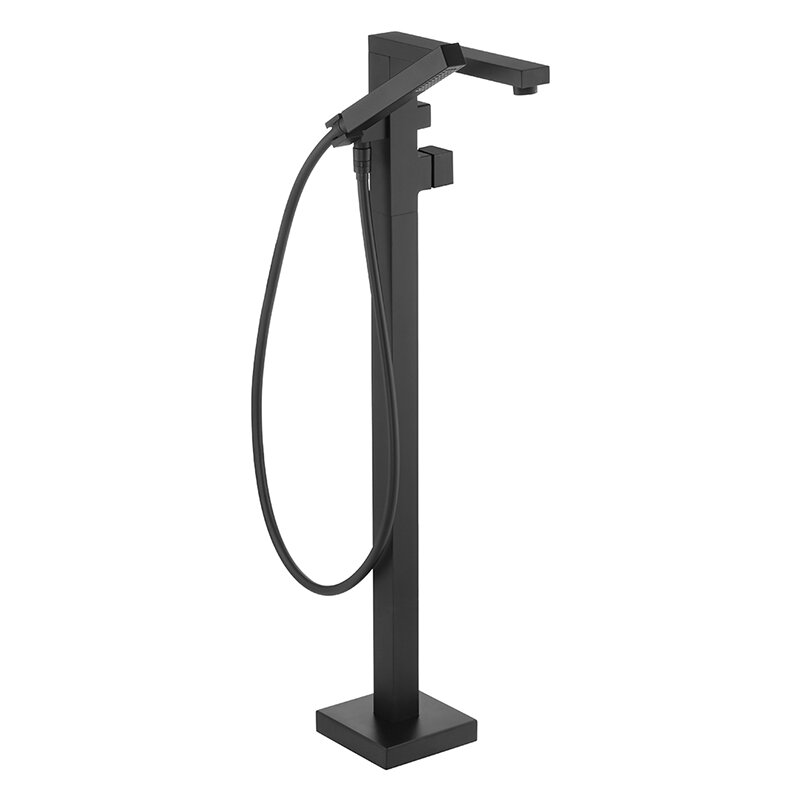 Изображение товара Напольный смеситель Deante Blur BQL_N17M с внутренней частью черный матовый