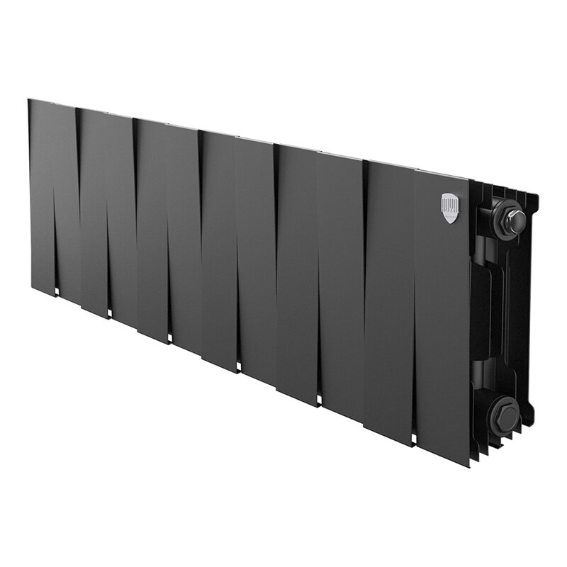 Изображение товара Радиатор биметаллический Royal Thermo PianoForte 200 RTPB3020012 12 секций боковое подключение черн