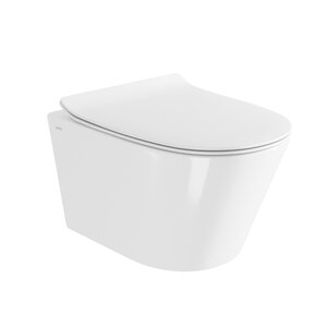 Изображение товара Подвесной унитаз Vitra M50 8302B003-6404, безободковый, смыв торнадо, крышка-сиденье микролифт, белый