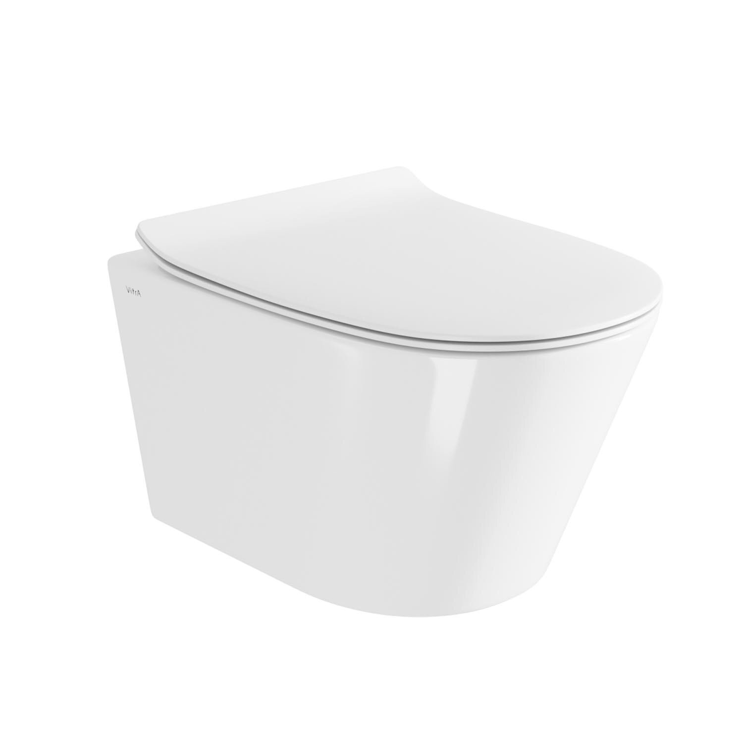Изображение товара Подвесной унитаз VitrA M50 8302B003-6404, безободковый, смыв торнадо VortexFlush, крышка-сиденье микролифт, белый