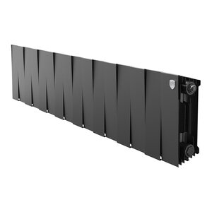 Изображение товара Радиатор биметаллический Royal Thermo PianoForte 200 RTPB3020016, 16 секций, боковое подключение, черный