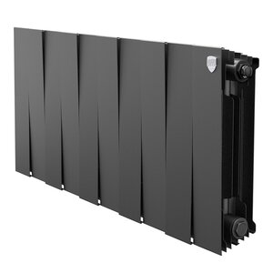 Изображение товара Радиатор биметаллический Royal Thermo PianoForte 300 RTPB3030010, 10 секций, боковое подключение, черный