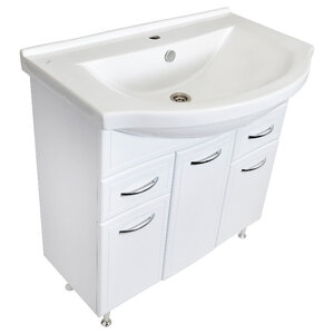 Изображение товара Тумба под раковину Stella Polar Концепт SP-00001841, 80 см, напольная, белая