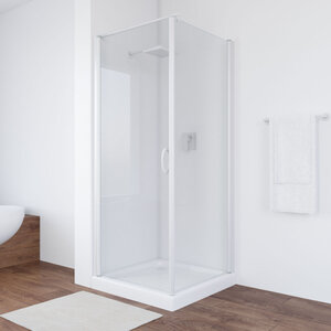 Изображение товара Душевой уголок Vegas Glass EP-Fis, 90 x 100 x 190 см, профиль белый, стекло прозрачное