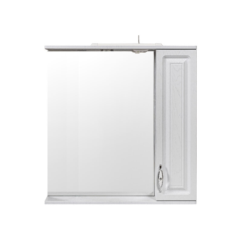 Изображение товара Зеркальный шкаф Stella Polar Кармела SP-00002031, 65 см, с подсветкой, с розеткой, белое серебро, правый Изображение товара Зеркальный шкаф Stella Polar Кармела SP-00002031, 65 см, с подсветкой, с розеткой, белое серебро, правый