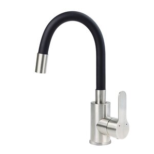 Изображение товара Смеситель для раковины Deante Lupo BLU_B240 с гибким изливом черный матовый