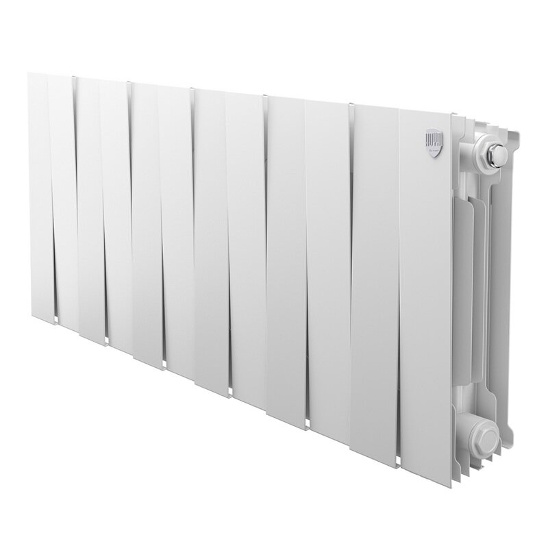 Изображение товара Радиатор биметаллический Royal Thermo PianoForte 300 12 секций боковое подключение белый