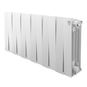 Изображение товара Радиатор биметаллический Royal Thermo PianoForte 300 RTPW3030012, 12 секций, боковое подключение, белый