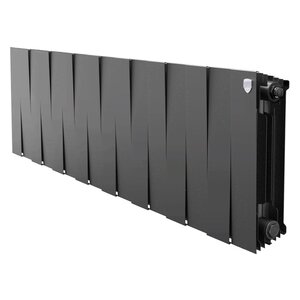 Изображение товара Радиатор биметаллический Royal Thermo PianoForte 16 секций черный боковое подключение