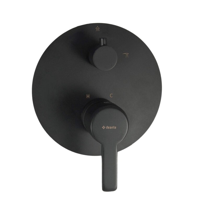 Изображение товара Смеситель для душа Deante Arnika BQA_N44P черный матовый скрытый монтаж