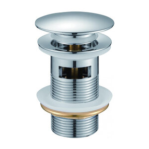 Изображение товара Донный клапан для раковины Maretti AC19P24015, Click-Clack, с переливом, хром