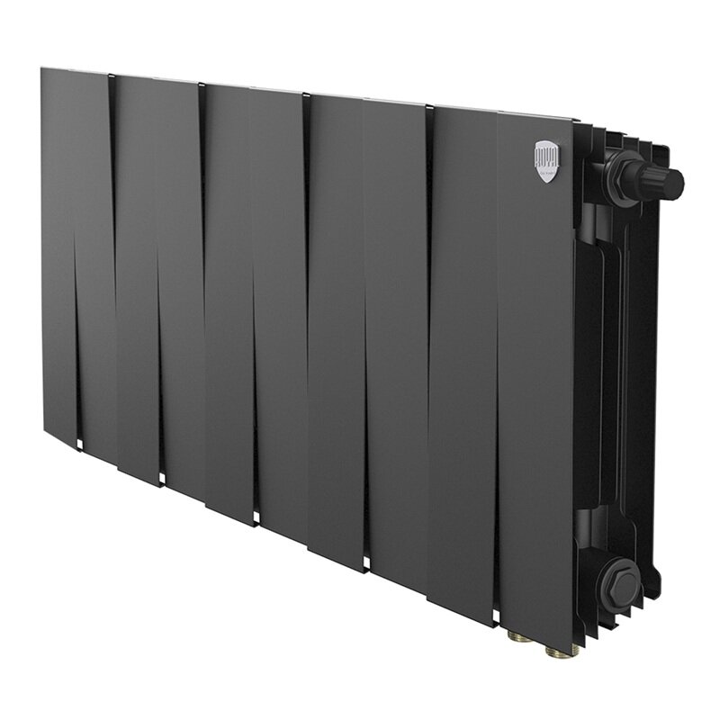 Изображение товара Радиатор биметаллический Royal Thermo PianoForte 300 VR80 10 секций черный