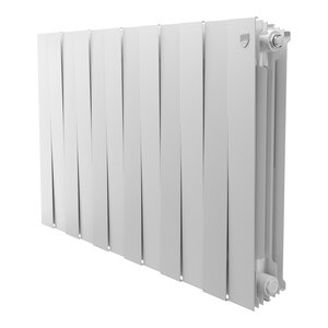Изображение товара Радиатор биметаллический Royal Thermo PianoForte 500 12 секций белый боковое подключение