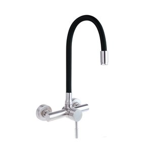 Изображение товара Смеситель для кухонной мойки Deante Luno BOC_B800, черный/брашированная сталь