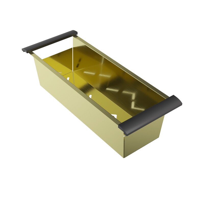 Изображение товара Коландер Omoikiri CO-04 светлое золото нержавеющая сталь размеры 483x186x120 мм