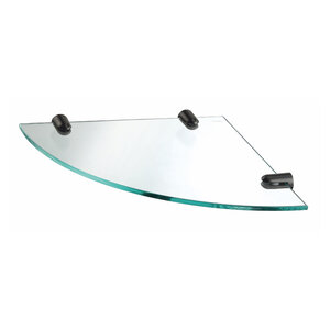 Изображение товара Полка стеклянная WasserKRAFT K-533GM, PVD покрытие, цвет оружейная сталь